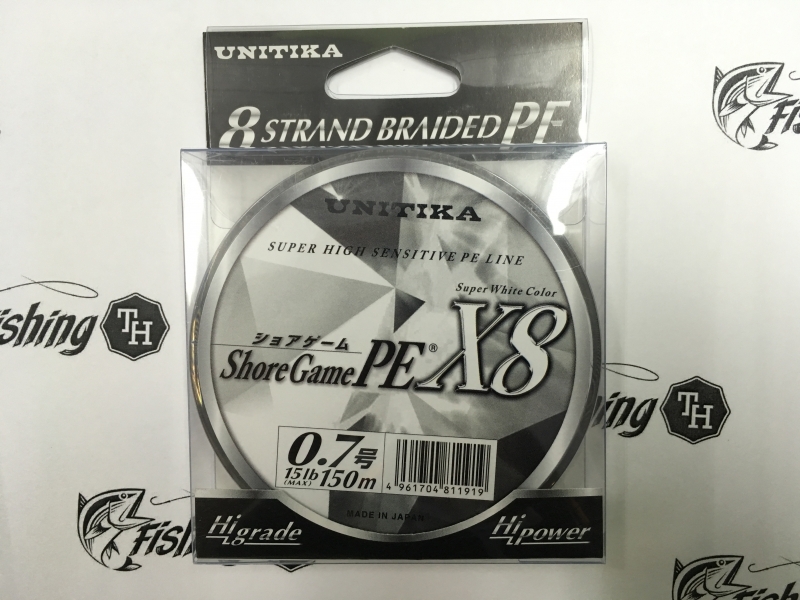 images/product/สาย PE เลือกยี่ห้อสินค้า SHORE GAME X8 PE 0.7(15lb) ม้วน 150 เมตร/UNITIKA SHORE GAME X8 PE 0.7 1.JPG